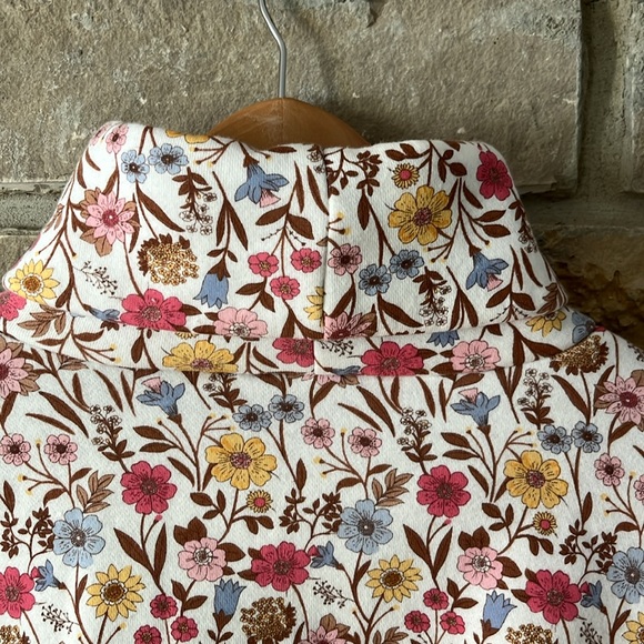 Custom Made Fleece Lined Turtleneck Sweatshirt Floral Pattern Size XXL - Picture 12 of 16